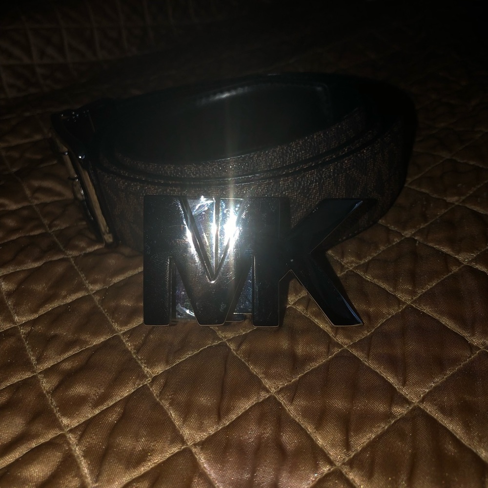 Michael Kors Mens Brown only Hardware Belt - Picture 7 of 14